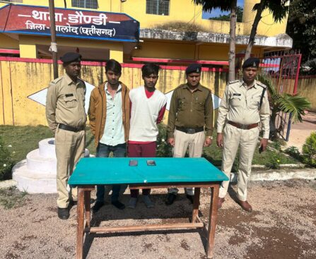 लंबे समय से फरार दो आरोपियों को पुलिस ने किया गिरफ्तार